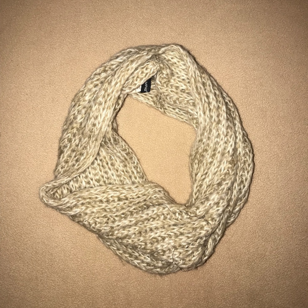 Taupe Infinity Scarf - One Size